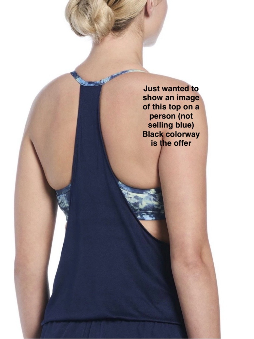 Nike Swim Women’s Layered Tankini Top in Black; NWT, Sz. M - Picture 10 of 13